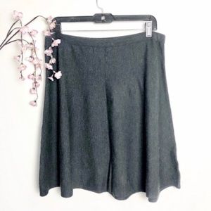 Eileen Fisher Merino Wool Dark Gray/Charcoal Skirt